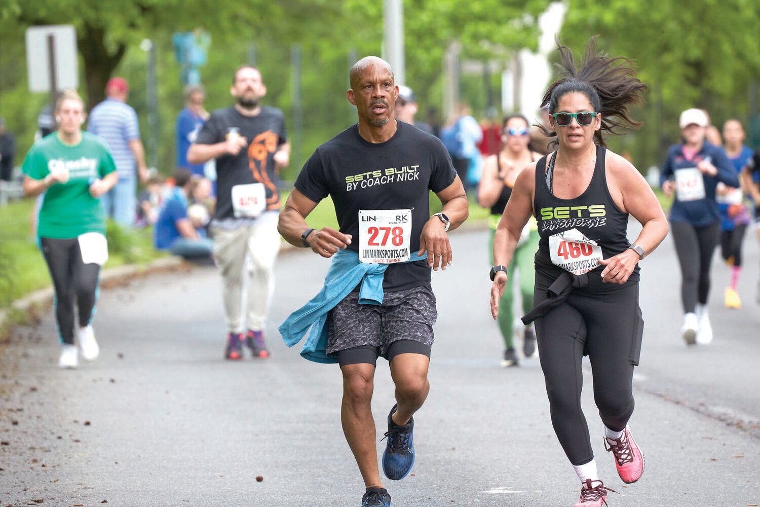 Sesame Place Classic 5K participants run the course in Middletown Township May 19, 2024.