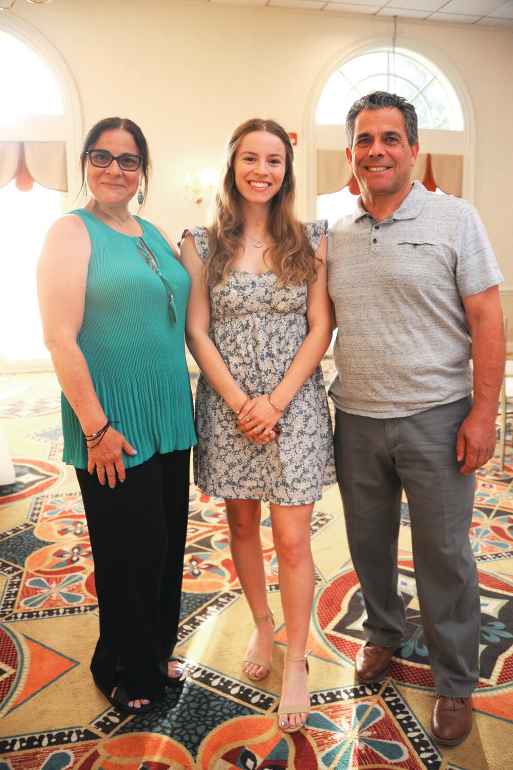 Dina Ditri, William Tennent student-athlete Theresa Ditri and Anthony Ditri.