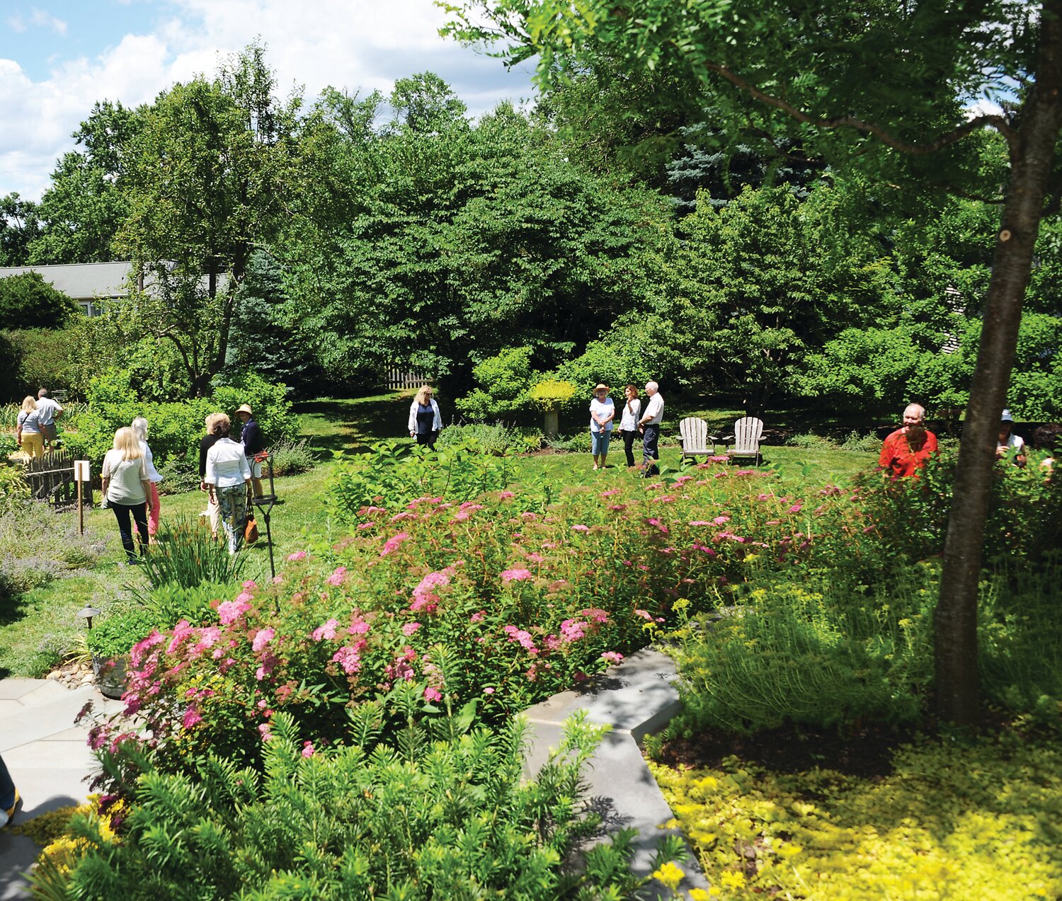 A view of the Happ gardens.