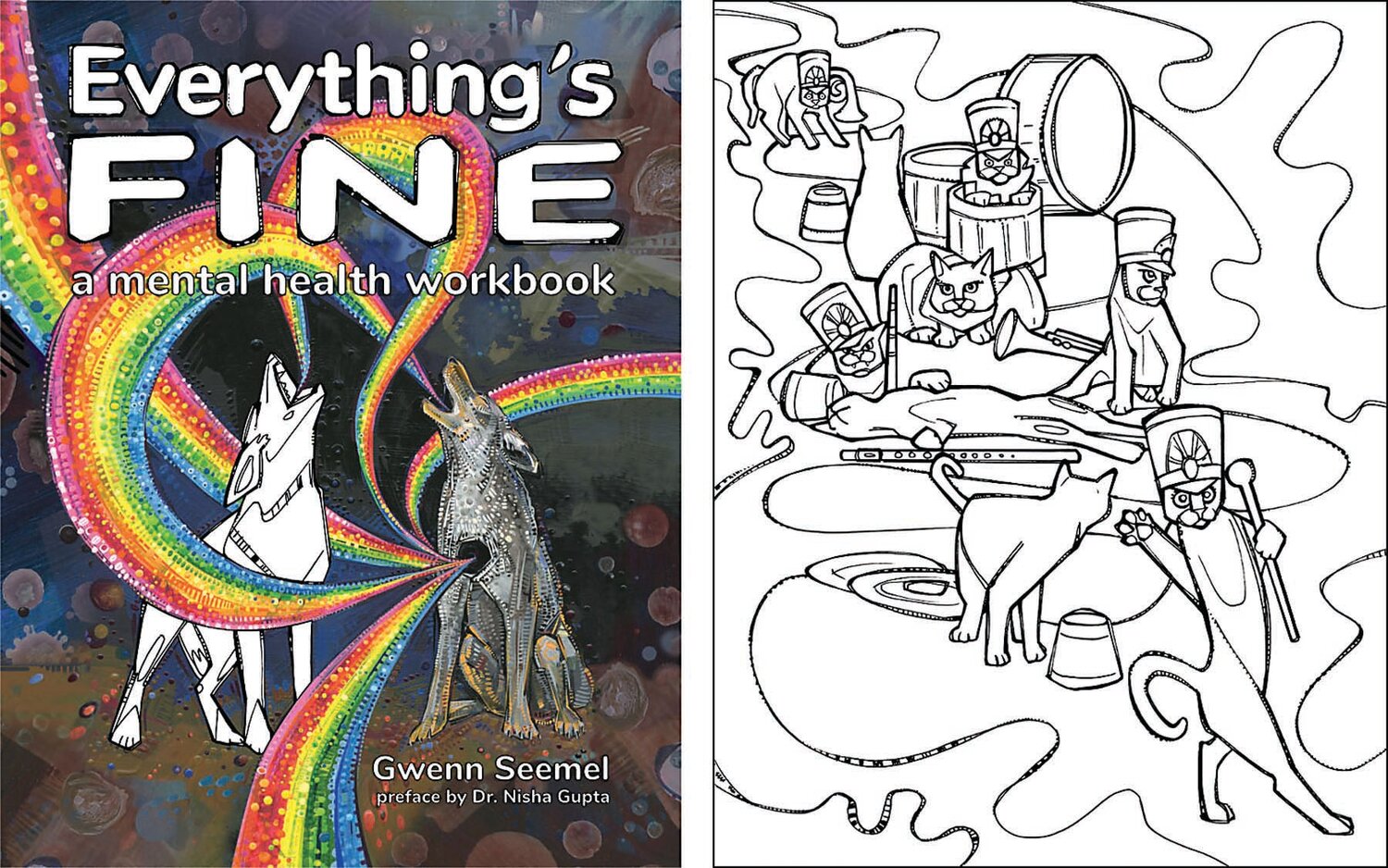 Local artist Gwenn Seemel has created a new mental health workbook, “Everything’s Fine,” and the community is invited to a coloring book social at Sojourner in Lambertville, N.J.