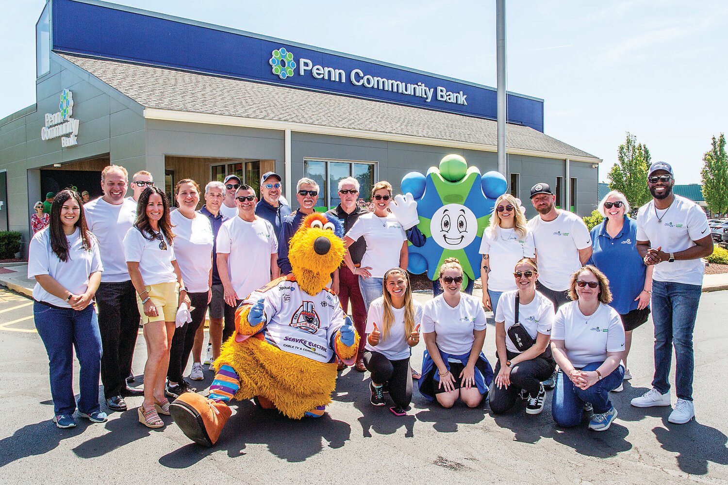 Community members were invited to the financial center June 1, for a day of food and fun. Lehigh Valley Phantoms mascot MeLVin stopped by and Philadelphia Eagles legend Mike Quick was on hand signing autographs and talking football. CAT County 96FM broadcast live and provided music and ticket giveaways. Hundreds of attendees entered to win great raffle prizes, including a PS5, smart TV, and more.