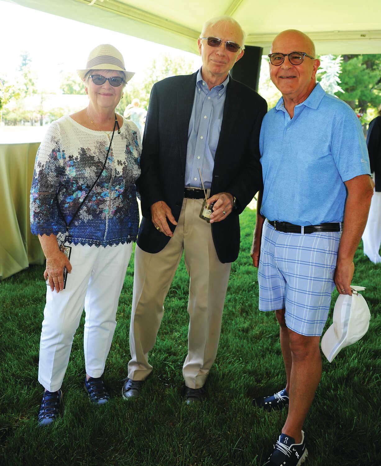 Louise and Brian McLeod, and Tom Hebel.