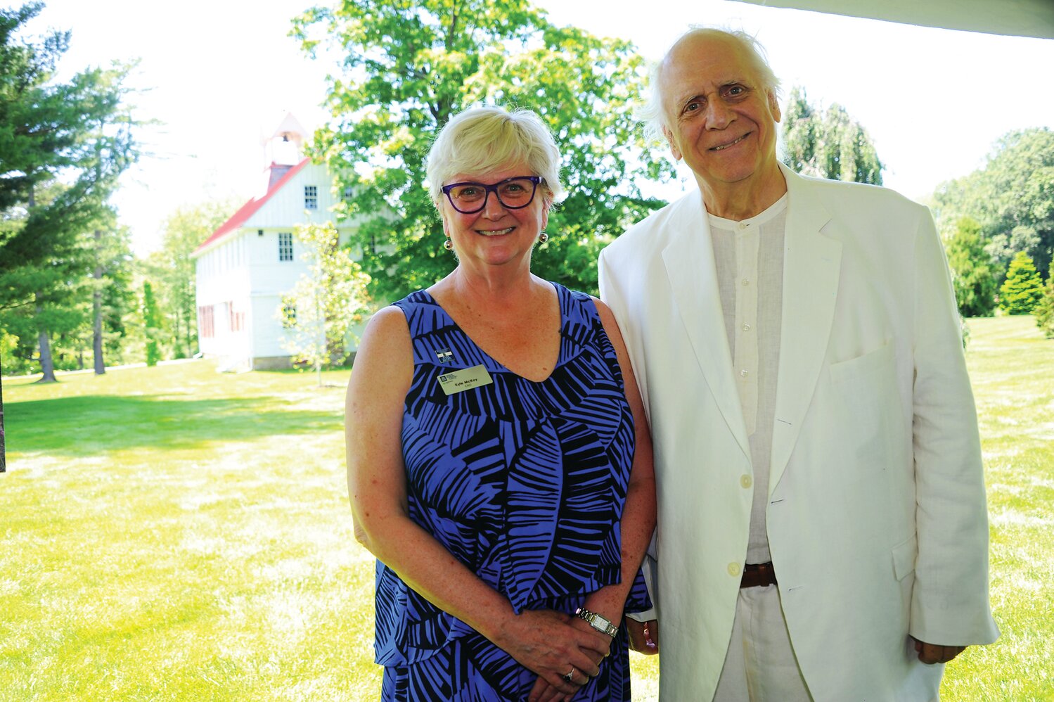 Kyle McKoy, Bucks County Historical Society president and CEO, and George Ball, chairman of W. Atlee Burpee Company.