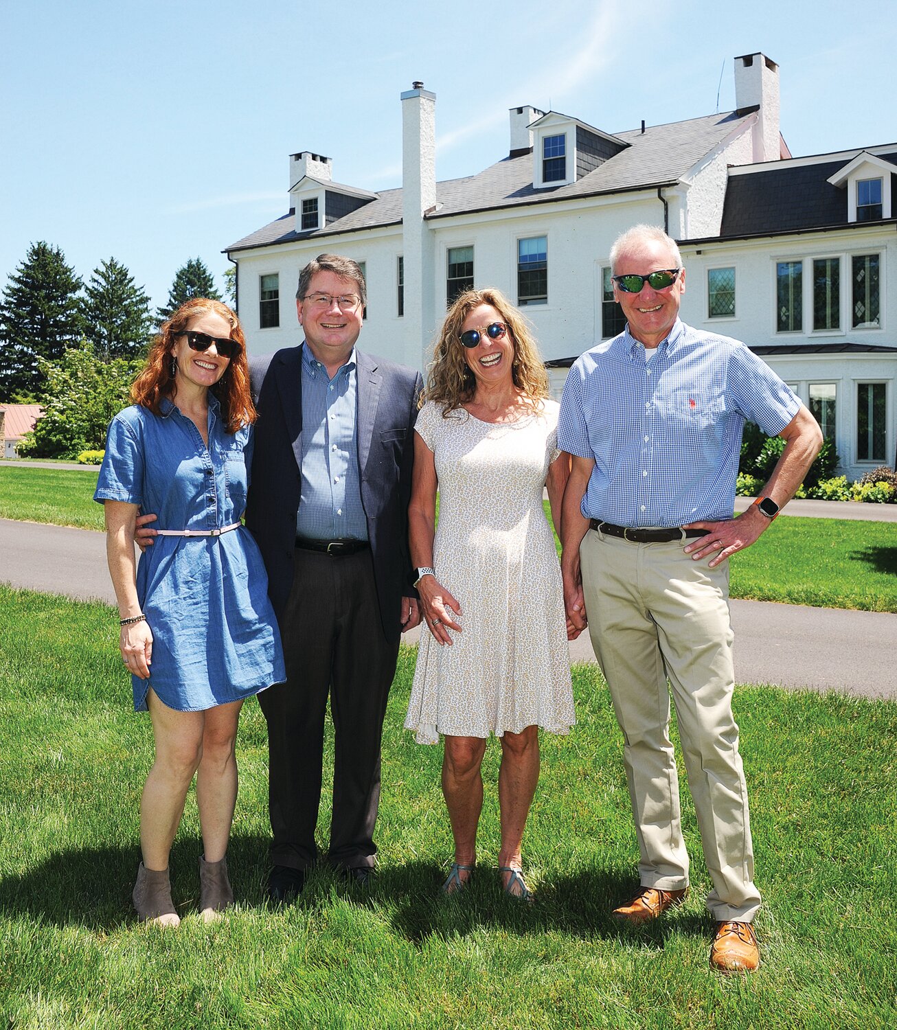 Erin Vogelson, Ben Rusiloski, Liesbeth and Marcel Bisschops.