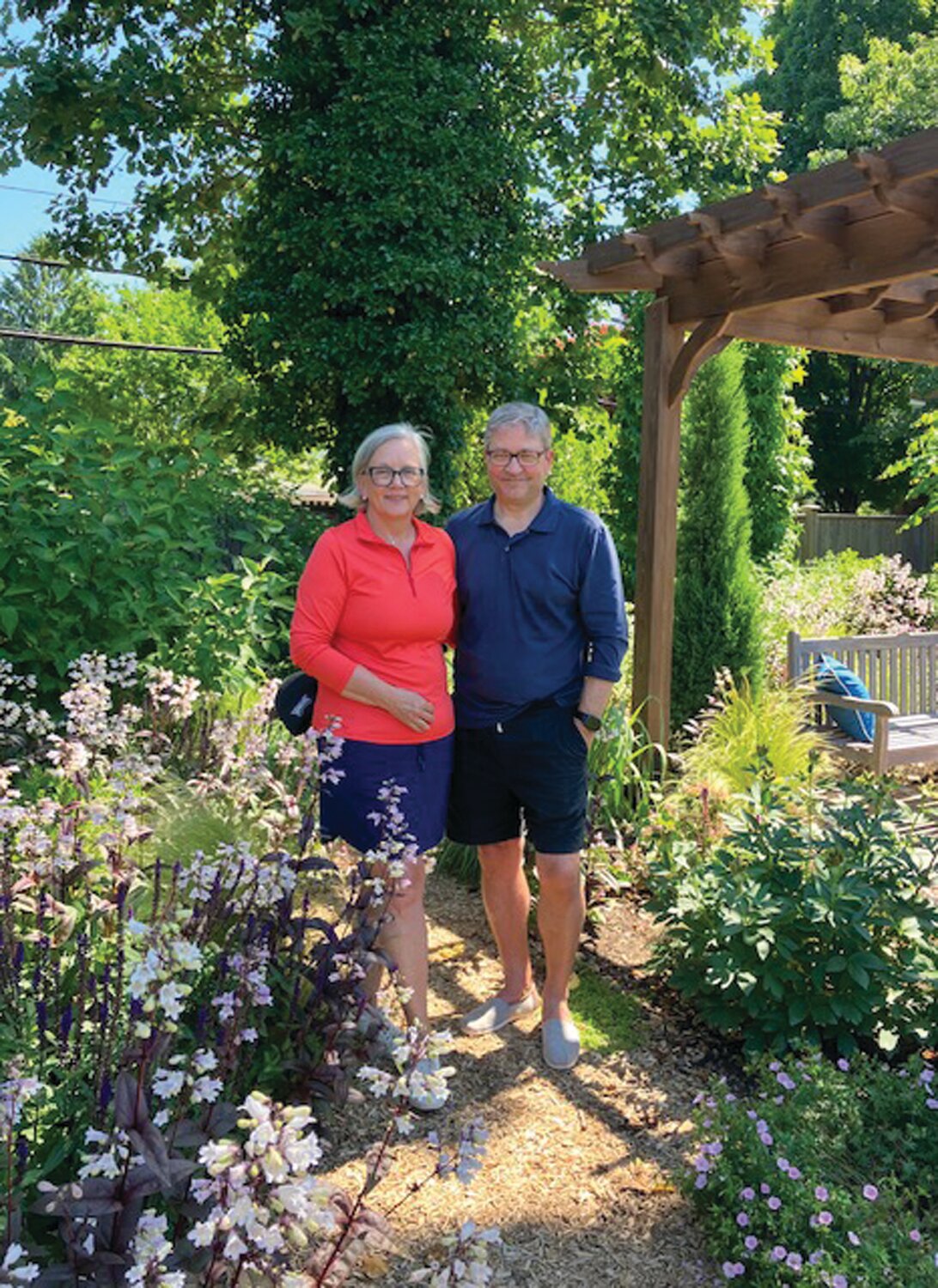 Garden hosts Helen and Christoper Round.