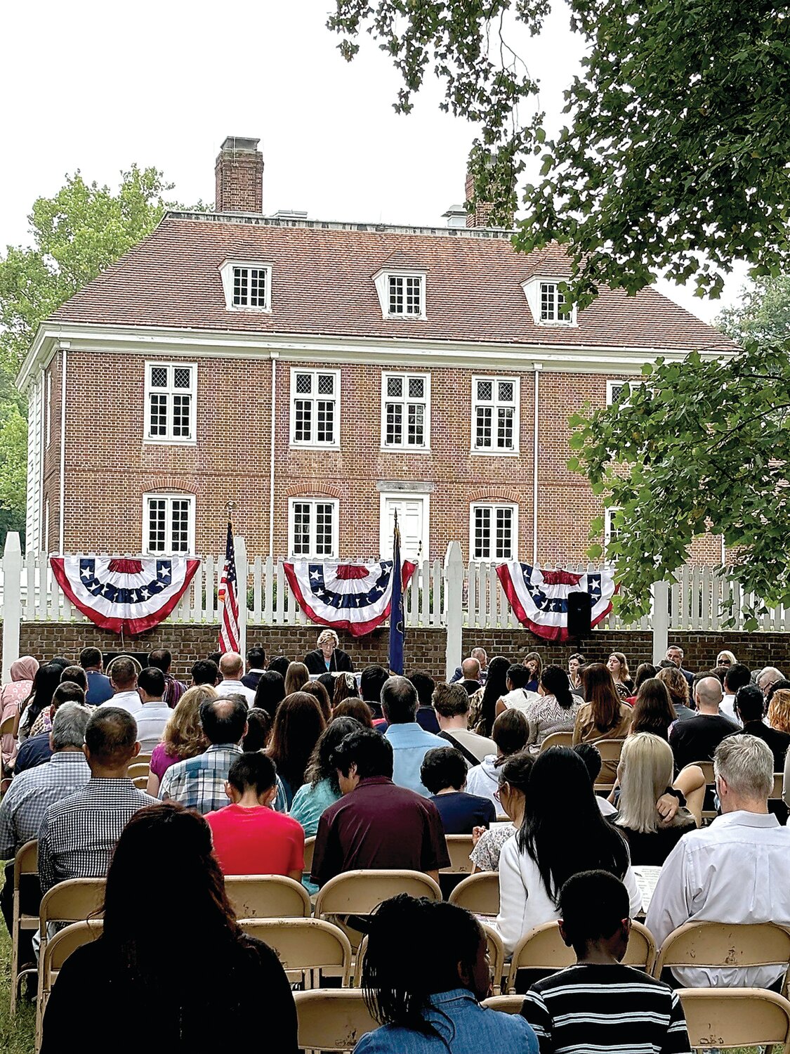 Fifty people, along with the families, became citizens of the United States on July 25 at Pennsbury Manor.