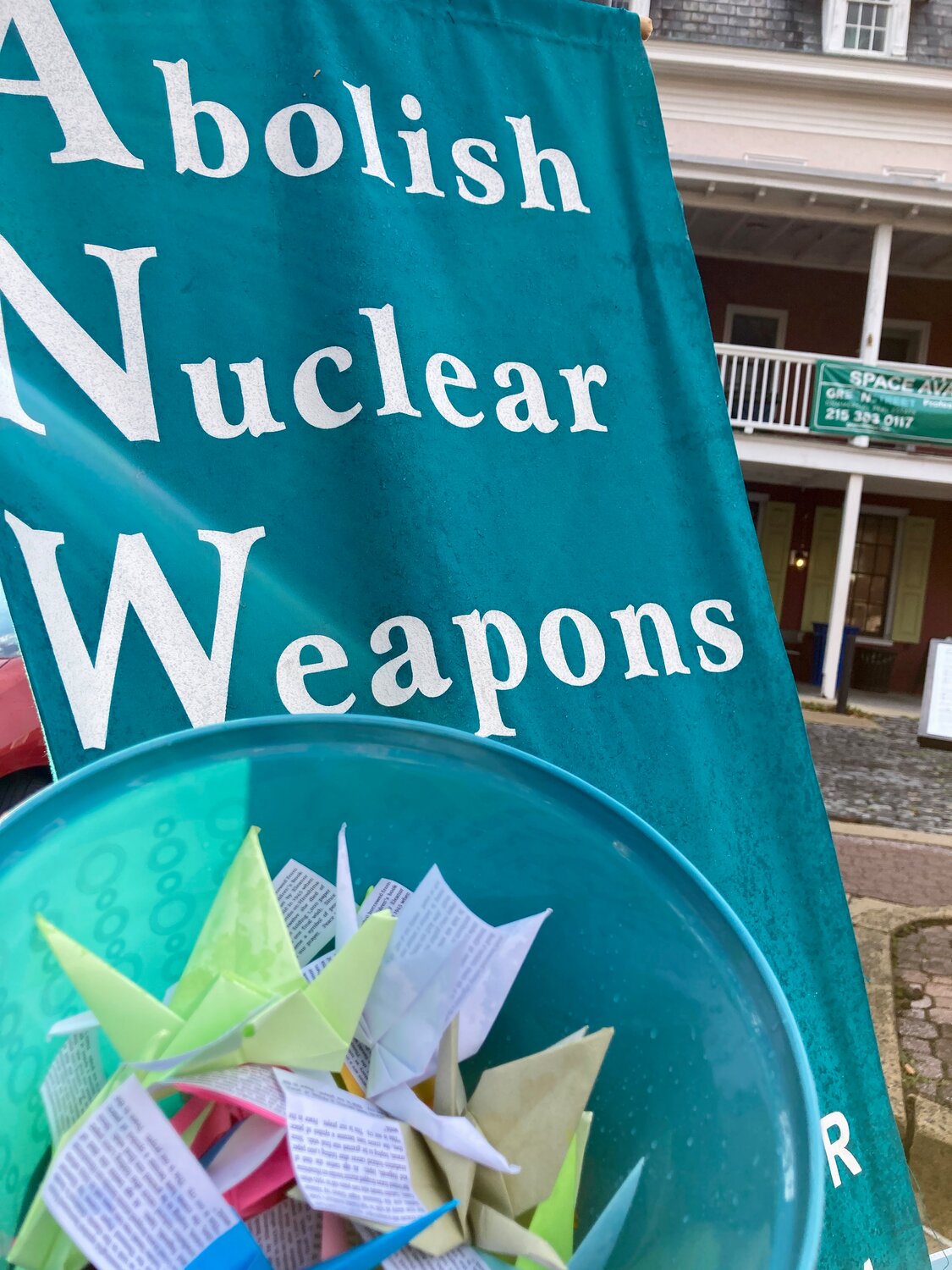 Quakers promote peace through efforts to abolish nuclear weapons.