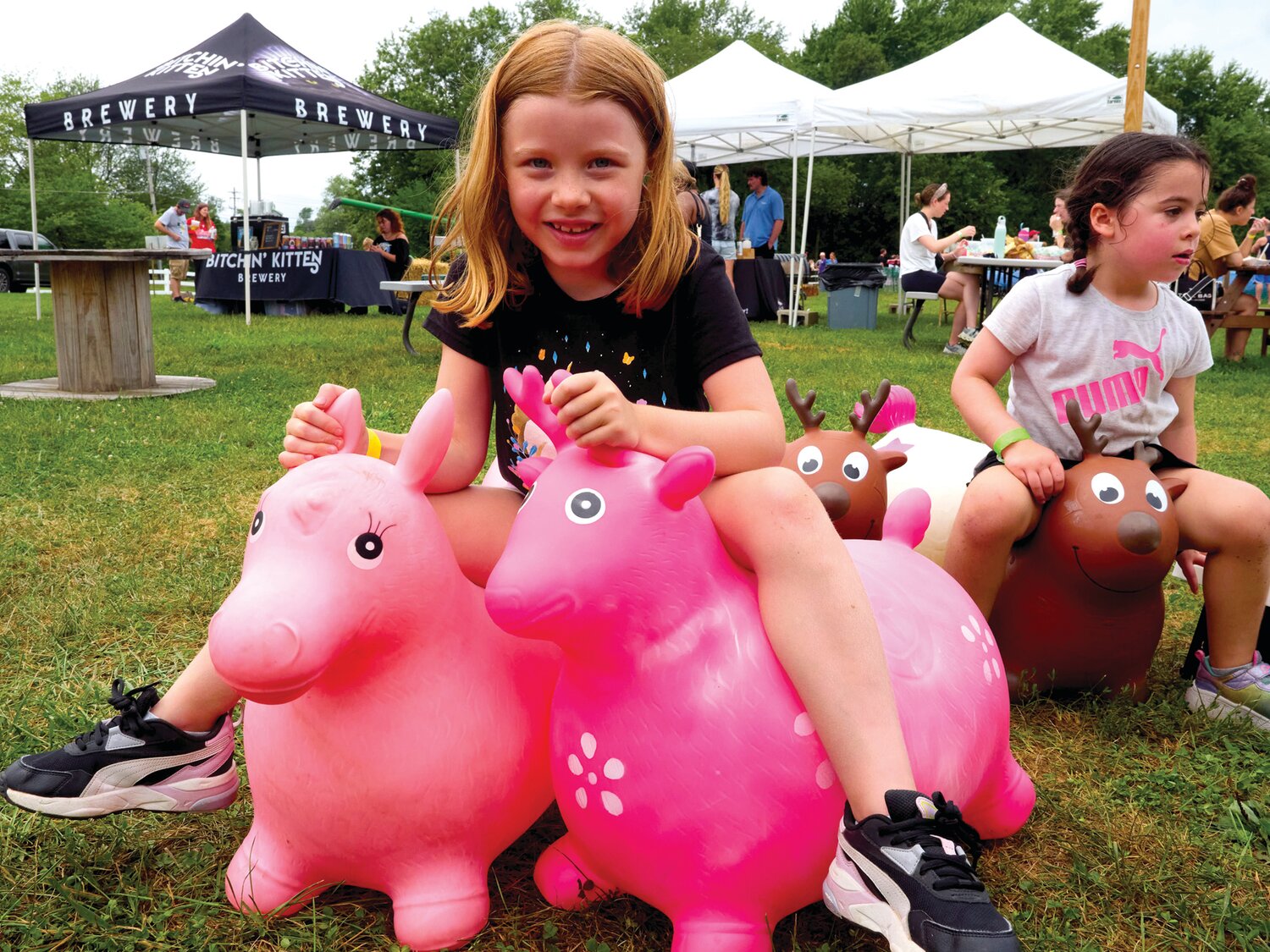 Regan Denelsbeck of Fox Chase during the Sweet Corn Festival Aug. 4 at Charlann Farms in Yardley.