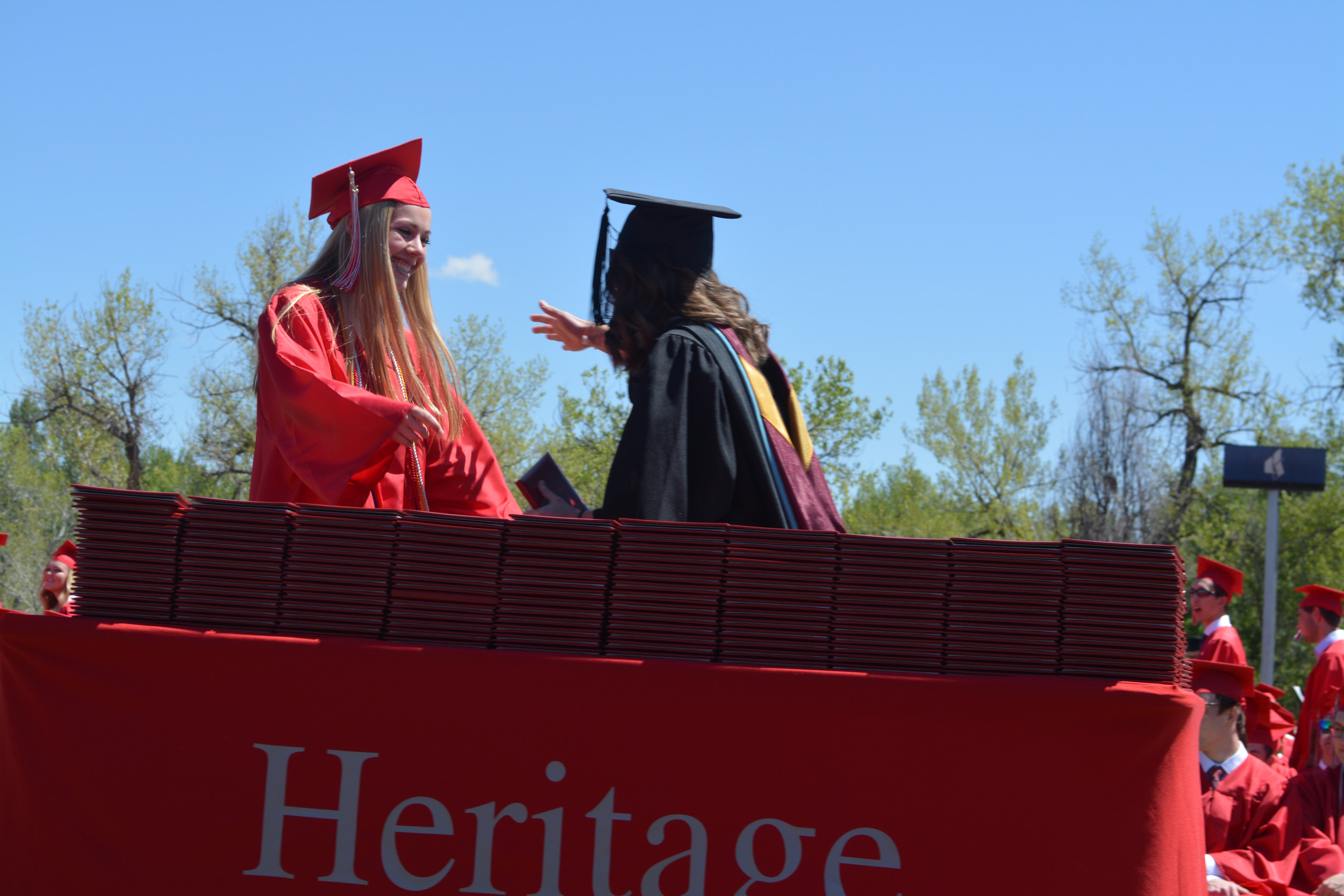 Heritage High School graduation'Live your lives...do some great stuff