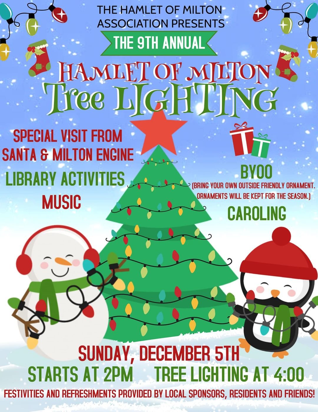 Hamlet of Milton Tree Lighting | My Hudson Valley