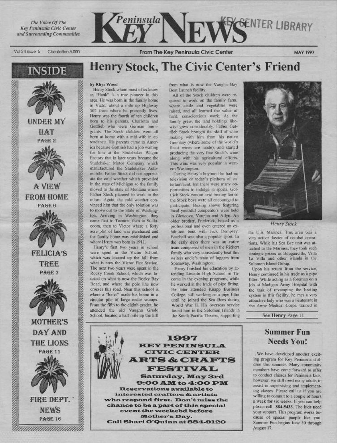May 1997 issue | Key Peninsula News