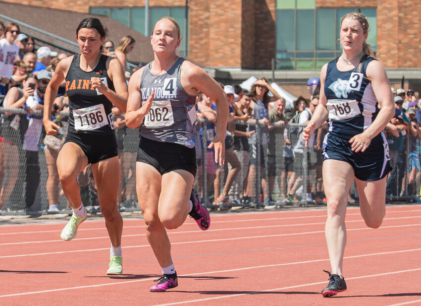 Rainier’s Acacia Murphy took sixth place in the 2B girls 100 meter dash at the State track and field meet in Yakima on Saturday, May 27.