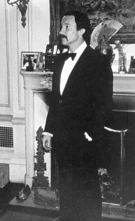 Warren Robertson stands in an apartment he was living at in the Sniffen Court Historic District of New York City in the mid-1970s. His residency in the up-scale neighborhood coincided with his rise as a sought-after acting coach.