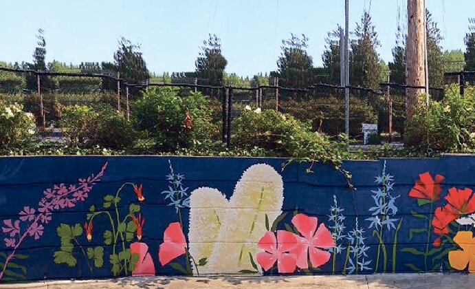 Experience Chehalis unveils new wildflower mural at Vernetta Smith Chehalis Timberland Library