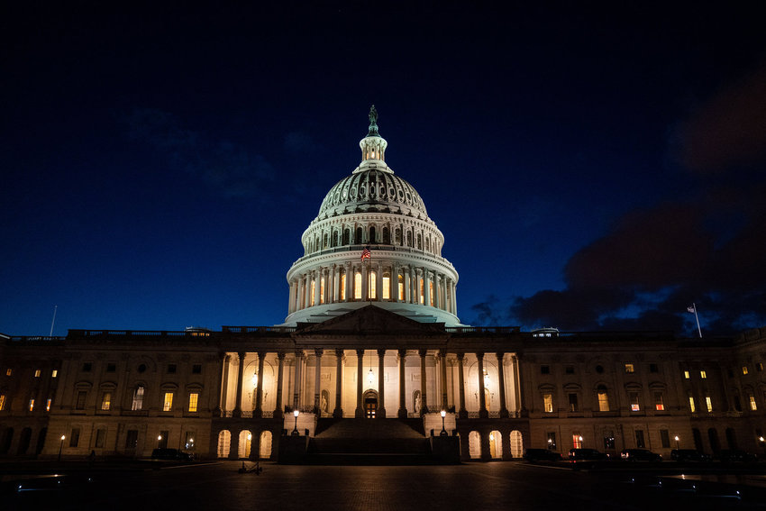 The U.S. Capitol Building on March 4, 2021. (Kent Nishimura/Los Angeles Times/TNS)