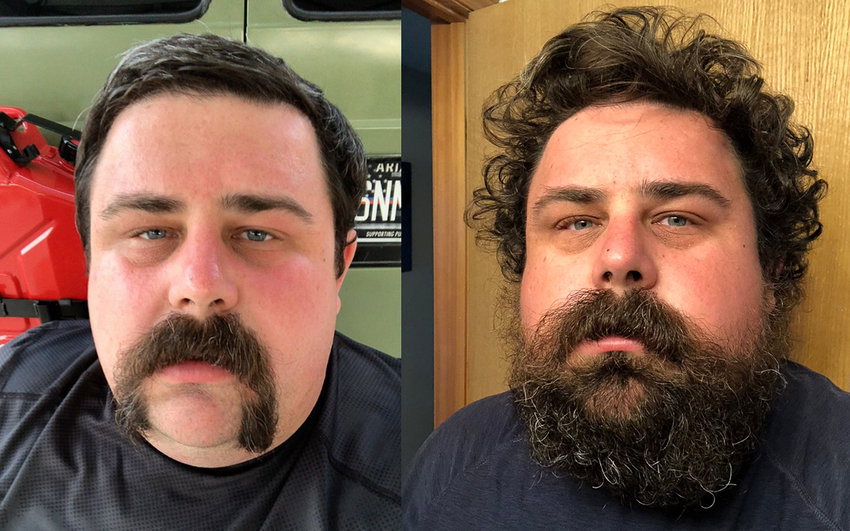 Before and after pictures provided by Jason Smith while he was filming his journey around the U.S. in 2018 while living in his van and surviving on the generosity of others. His documentary, Miles of Kindness, debuts this summer.