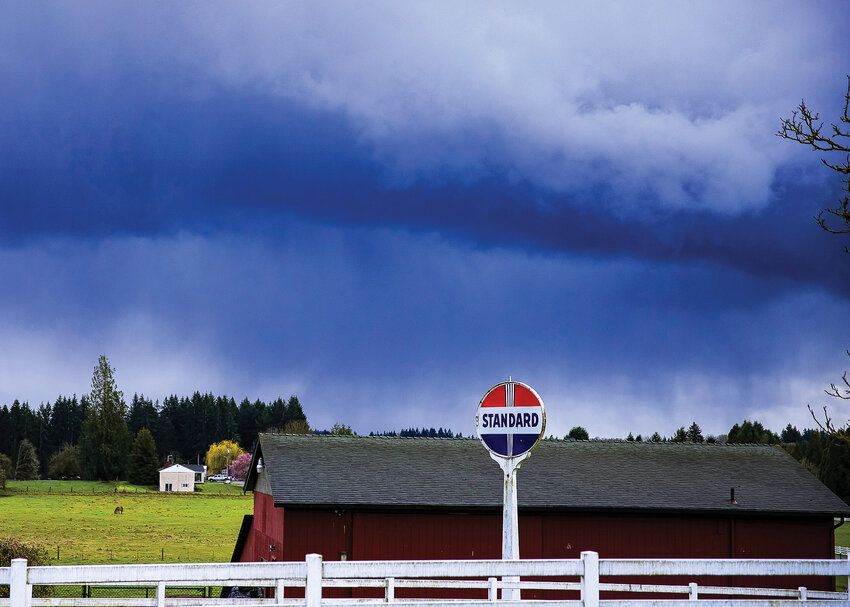 A hail storm traveled through North Clark County on Tuesday, April 18.