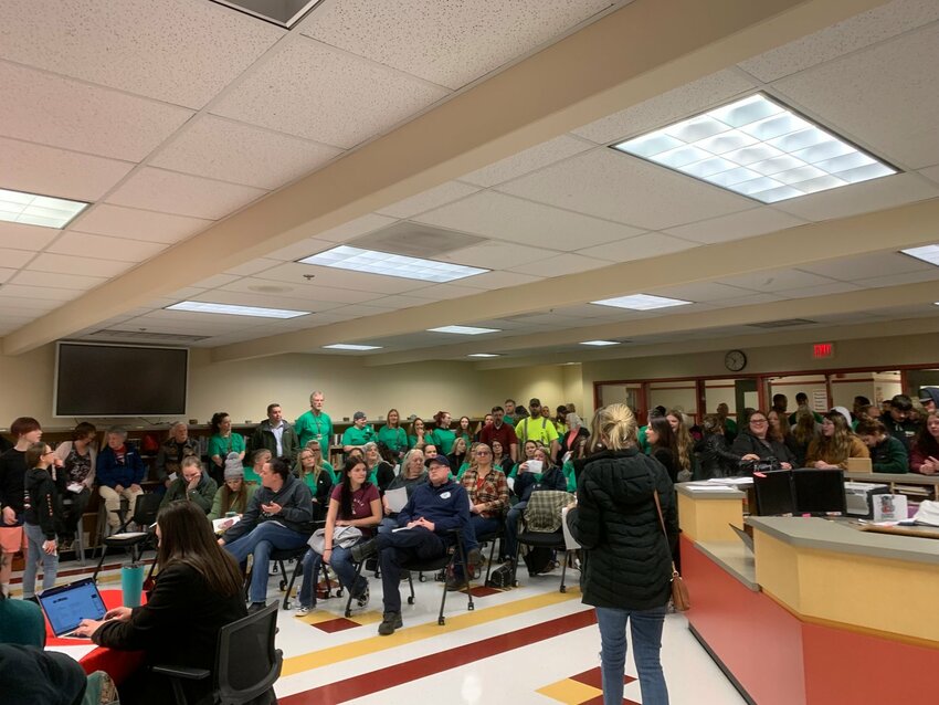 After hours of emotional public comments from staff, students and community members at a meeting that lasted more than five hours and stretched past midnight last February, the Winlock School Board decided to table a vote on whether to terminate the employment of five school counselors.