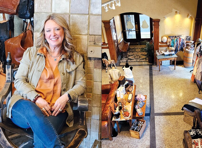 Saddle Bum Western Store opened for business earlier this month at 318 N. Tower Ave. in Centralia. A grand opening and ribbon-cutting ceremony will be hosted by the Centralia-Chehalis Chamber of Commerce at noon on June 7. &ldquo;We&rsquo;ll have snacks, a boot giveaway and discounts that day,&rdquo; said owner Jeannie Gluck, pictured at left. Situated at the corner of Tower and Maple, Saddle Bum is located in the lobby of the former historic Wilson Hotel.