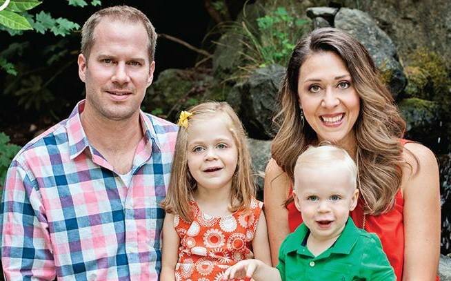 Jaime Herrera Beutler is pictured with her children and husband in this photograph she published on Facebook in 2018.