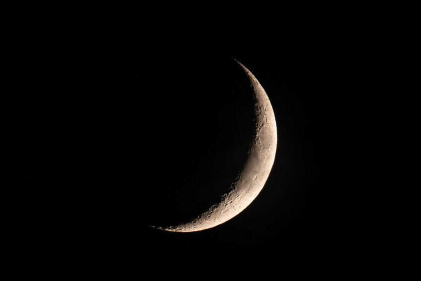 The waxing crescent moon rises last Wednesday as the longest day of the year turns to night in Chehalis. To submit photos to The Chronicle for potential publication, send them to news@chronline.com.