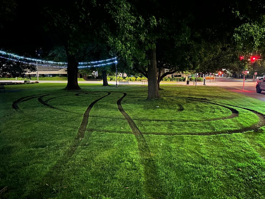 As is typical for a sunny afternoon, people were sitting and socializing in Centralia&rsquo;s George Washington Park at around 3:20 p.m. on Wednesday when a vehicle tore through the park and did donuts on the lawn near the park&rsquo;s gazebo.&nbsp;