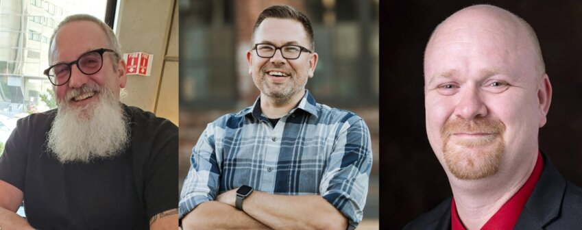From left, Russell Barr, Chris Brewer and Steven Hubbard are pictured.