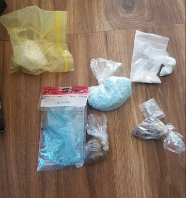 At a residence in the 200 block of Blanchard Road, investigators found approximately 1,000 fentanyl pills, 134 grams of fentanyl powder and 90 grams of heroin, according to the release.&nbsp;