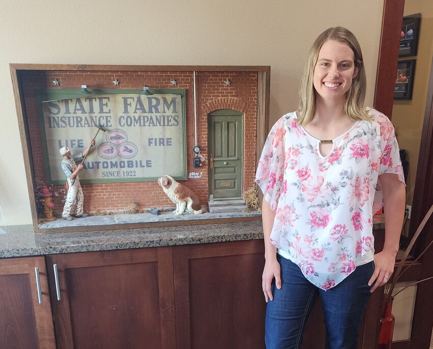 State Farm Agent Michaela Voeller is pictured in this photo provided by the Centralia-Chehalis Chamber of Commerce. The chamber will host a ribbon-cutting ceremony for Voeller at 5:30 p.m. Thursday, Aug. 24. Voeller is hosting an open house as part of the festivities that will continue at 7 p.m. at 883 S. Market Blvd. in Chehalis.
