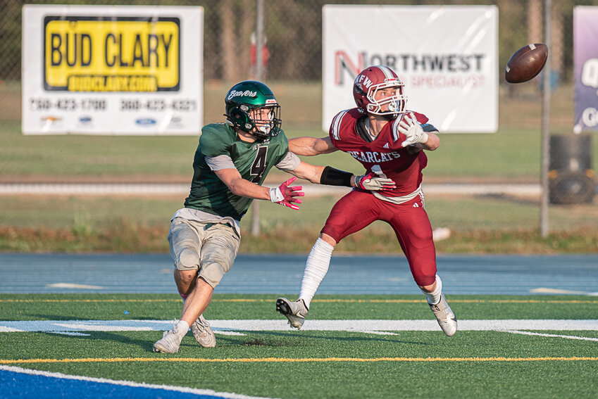 Anthony Isenhower breaks up a pass during a jamboree on Aug. 25.