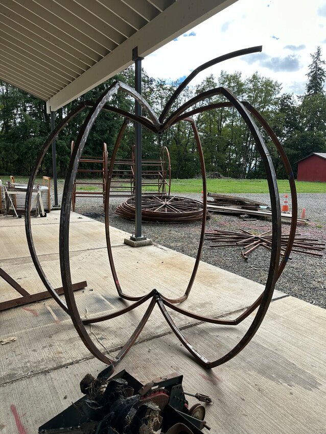In a display of creativity and craftsmanship, students at Toledo High School have turned heads and ignited the spirit of fall with their latest art installation: a colossal welded pumpkin sculpture that stands proudly on the school grounds.