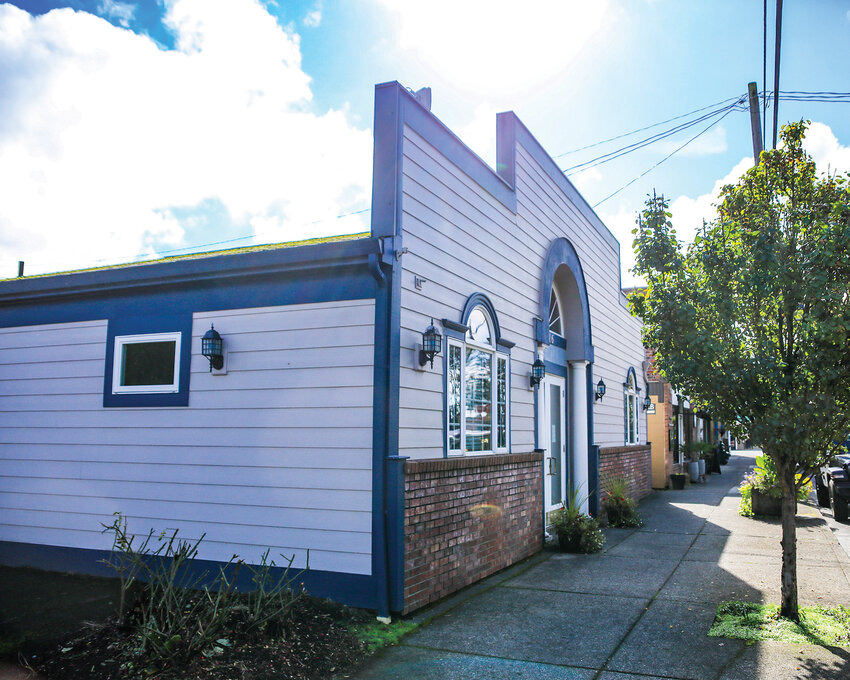 The old Ridgefield Police Department building is pictured.