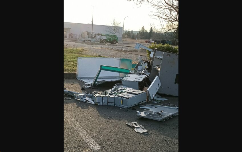 A broken WSEC ATM was found in the parking lot of a business in the 1700 block of Nothwest Louisiana Avenue on Saturday, Jan. 13.