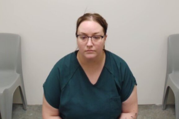 Michelle M. Goodman, 30, of Centralia, appears in Lewis County Superior Court on Tuesday, March 12.