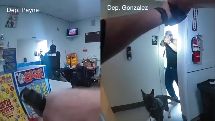 In the released body cam footage, a suspect is seen aiming a firearm at Clark County Sheriff&rsquo;s Office deputies in the Salmon Creek officer-involved shooting that occurred April 13.