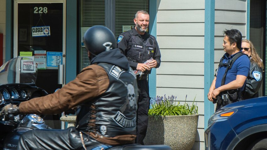 Former Lewis County Republicans Chair Brandon Svenson, who is also the mayor of Winlock, served as a reserve officer in Morton from August to December 2022 before leaving the position &ldquo;for personal reasons,&rdquo; according to previous Chronicle reporting. He's pictured here in Morton in 2022.