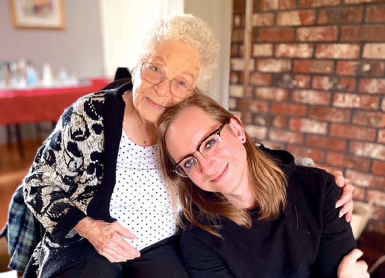 Sally Sweeney and her grandson, Adam, co-wrote a country song that he is turning into a short film. Adam, who now lives in Portland, grew up next to his grandma on the prairie west of Tenino.