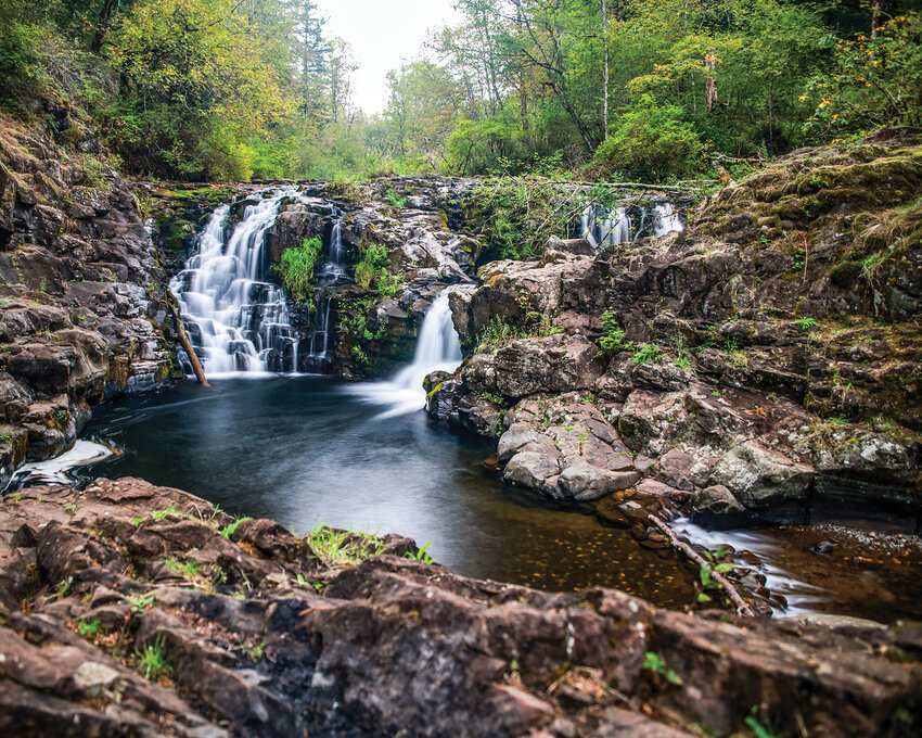 While the iconic Moulton Falls Bridge at the namesake regional park near Yacolt remains closed, Yacolt Falls on Big Tree Creek in the park provides a picturesque opportunity for visitors