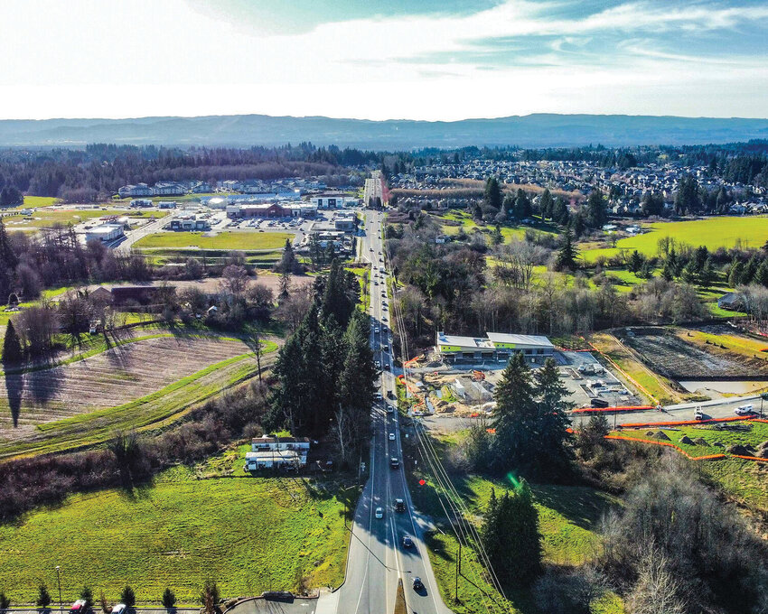 The speed limit along Pioneer Street in Ridgefield's work zone has been temporarily reduced to 25 mph until the completion of the Pioneer Street Widening Project, anticipated by June 2025. Fines may be doubled for speeding violations within the work zone.