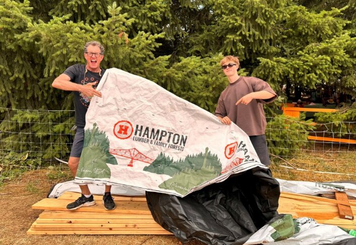 Most lumber manufactured by Hampton&rsquo;s U.S. sawmills features wrap designed by high school students from the communities where Hampton operates, so it&rsquo;s often easy to pinpoint where the wood was grown and processed.