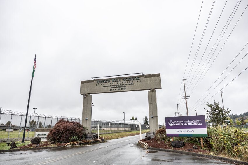 The outside of Green Hill School is pictured in Chehalis on Tuesday, Oct. 15.