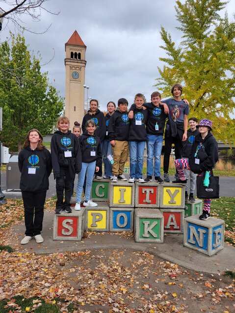 Tukes Valley and Chief Umtuch students from the DREAM Team pose at the Washington State Prevention Summit in Spokane in October 2023. The student branch of the Prevent Together: Battle Ground Prevention Alliance focuses on drug prevention and promoting youth wellness. A pickleball fundraiser will be held from 9 a.m. to 4 p.m. Saturday, Oct. 26, at Chief Umtuch Middle School, 700 NW Ninth St., Battle Ground.