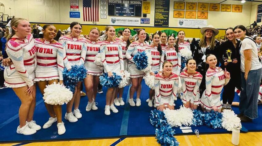 TSD Hurricane poses for a photo after taking second place at the Comp in the Swamp competition at Decatur High School on Dec. 7.