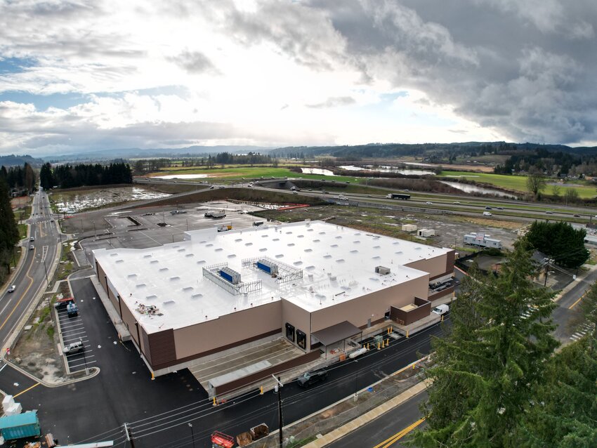 WinCo is pictured under construction Centralia late last December.