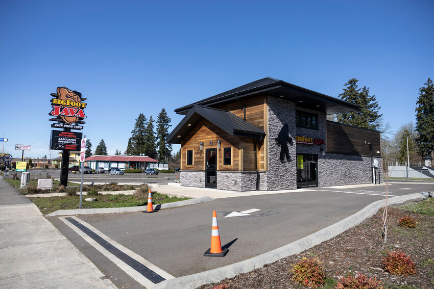 The new BigFoot Java stand is pictured in Centralia on Thursday, Feb. 27. The coffee stand is a 24-hour drive thru located at 712 Harrison Ave.