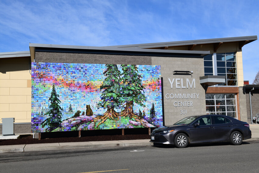 The City of Yelm's latest mural is outside of the Yelm Community Center,  301 Second Street SE.