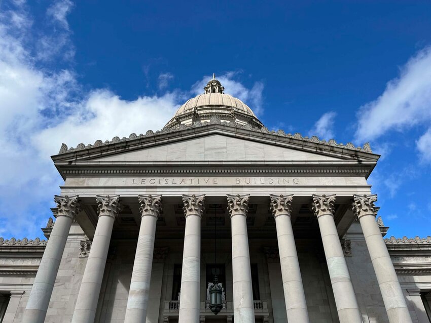 The Washington state Capitol on March 13, 2025. (Photo by Bill Lucia/Washington State Standard)