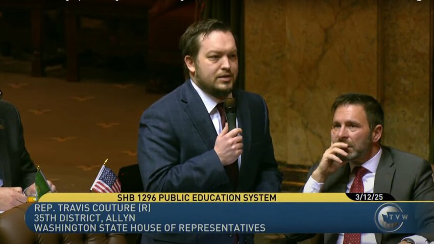 Rep. Travis Couture, R-Allyn, on March 13, 2025, during debate on HB 1296 in the Washington House.