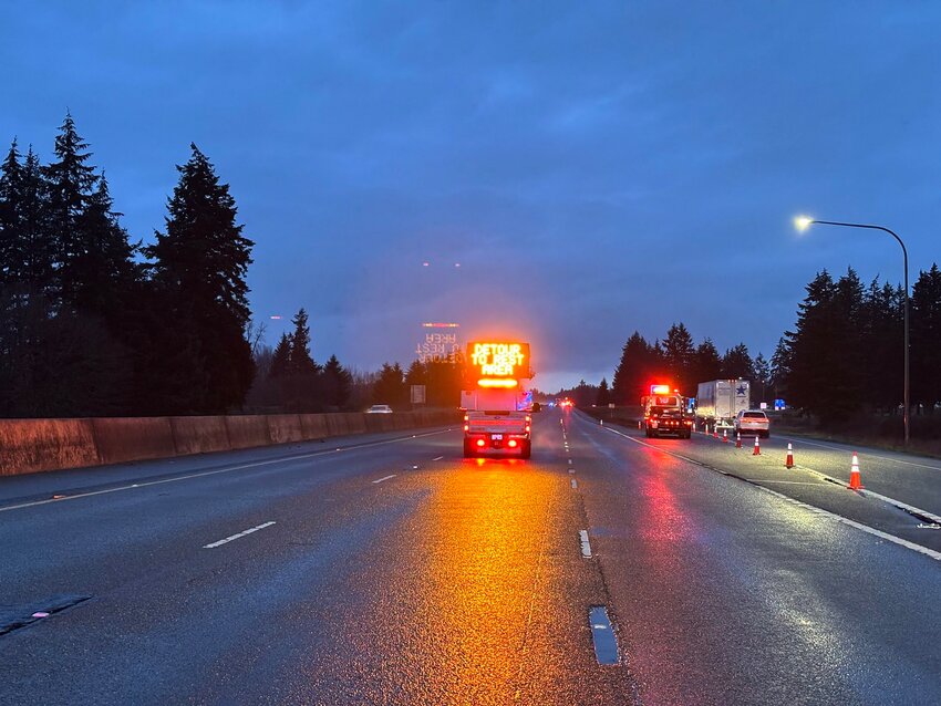 Three people have died following a crash on Interstate 5 near the Scatter Creek Rest Area Sunday morning, according to the Washington State Patrol. 