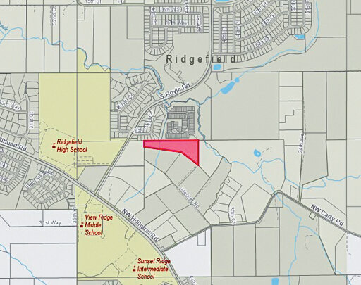 On Thursday, March 13, the Ridgefield City Council held a first reading to annex 5.8 acres near Northwest Meuller Road into city limits. No action was taken, and a second reading and vote are scheduled for Thursday, March 27.